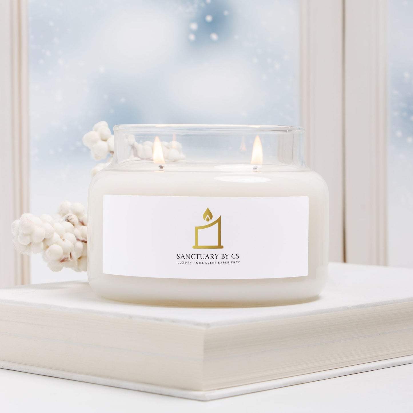 Candle Apothecary Jar (Double Wick)