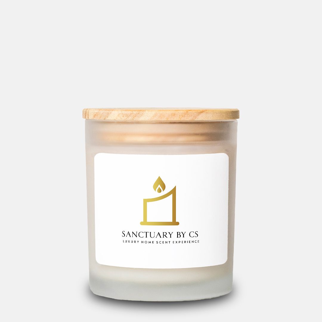 Candle Frosted Glass (Hand Poured 11 oz)