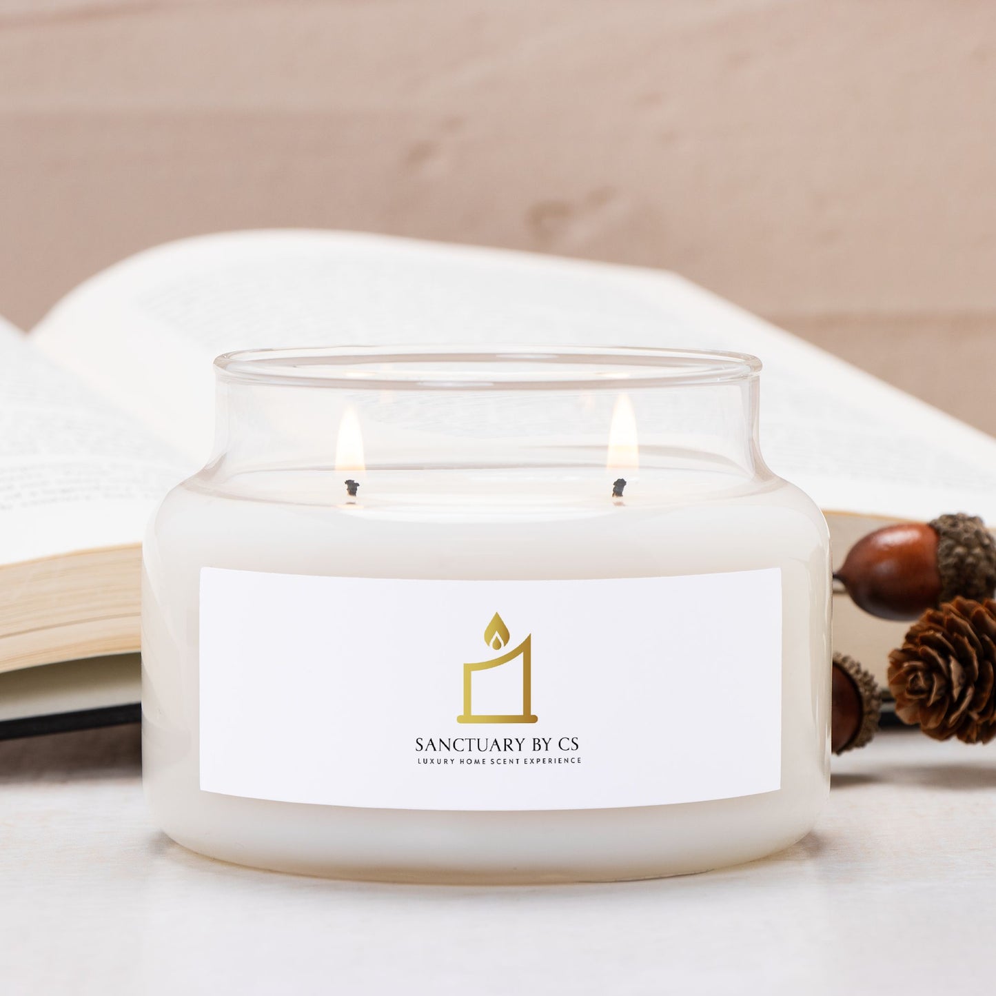 Candle Apothecary Jar (Double Wick)