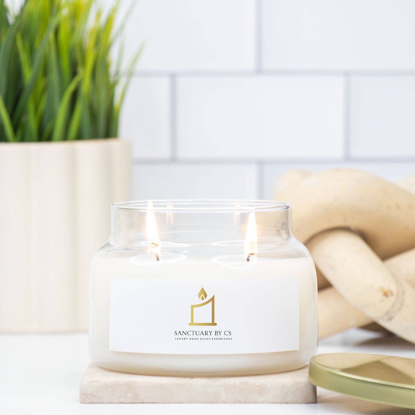 Candle Apothecary Jar (Double Wick)